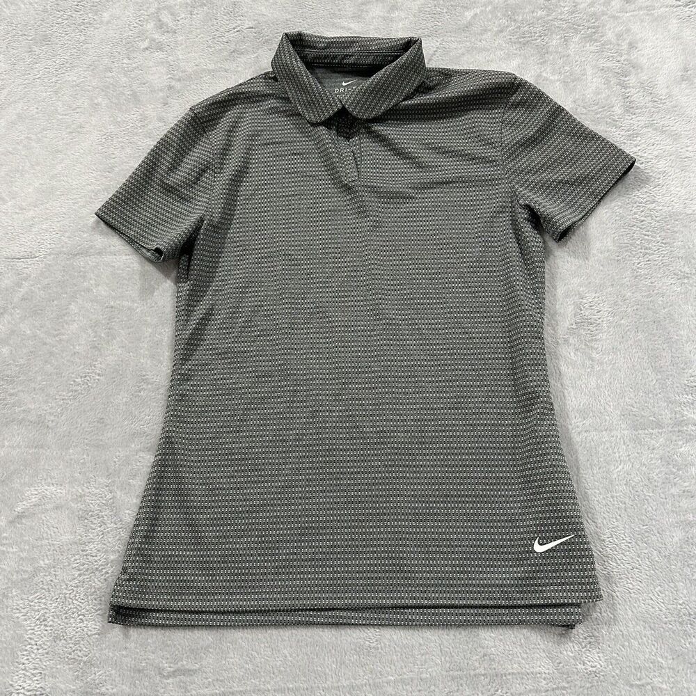 Nike Gray Short Sleeve Polo Tee